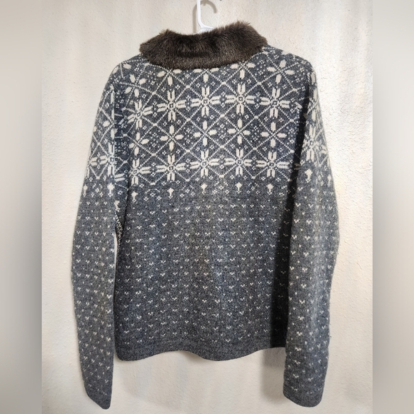 Vintage Maurices Lambswool Blend Full Zip Sweater Size Small - Picture 6 of 10